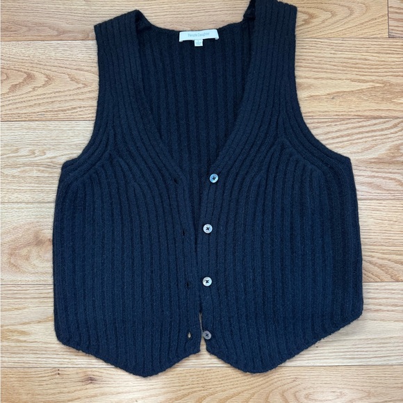 Favorite Daughter Black V-Neck Sweater